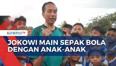 Momen Jokowi Main Sepak Bola dengan Anak-Anak di Gorontalo United, Sempat Kebobolan 3 Gol