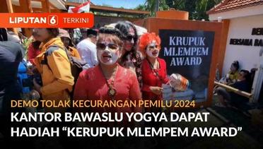 Demo Tolak Kecurangan Pemilu 2024, Kantor Bawaslu Yogya Dapat "Kerupuk Melempem Award" | Liputan 6