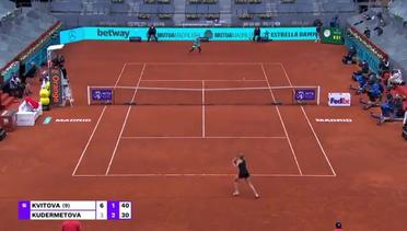 Match Highlights | Petra Kvitova 2 vs 1 Veronika Kudermatova | WTA Mutua Madrid Open 2021