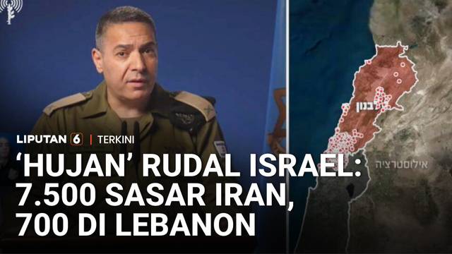 'Hujan' Rudal Israel! 7.500 di Iran, 700 di Lebanon. Sasar Sistem Pertahanan dan Hizbullah