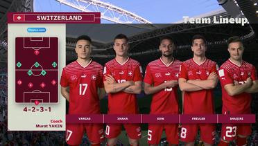 Line Up Pertandingan Switzerland vs Cameroon | FIFA World Cup Qatar 2022
