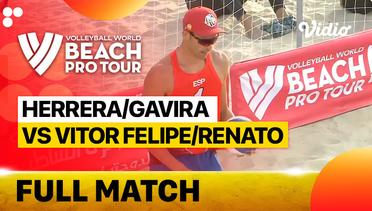 Full Match | Round of 12: Herrera/Gavira (ESP) vs Vitor Felipe/Renato (BRA) | Beach Pro Tour Elite 16 Doha, Qatar 2023