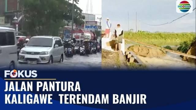 Banjir Hingga 60 Cm Rendam Jalan Pantura Kaligawe Semarang, Ratusan Motor Mogok | Fokus