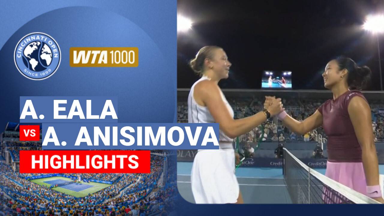 Alexandra Eala vs Amanda Anisimova - Women's Singles Round of 32 | WTA 1000: Cincinnati Open 2026
