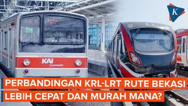 Perbandingan KRL vs LRT rute Bekasi