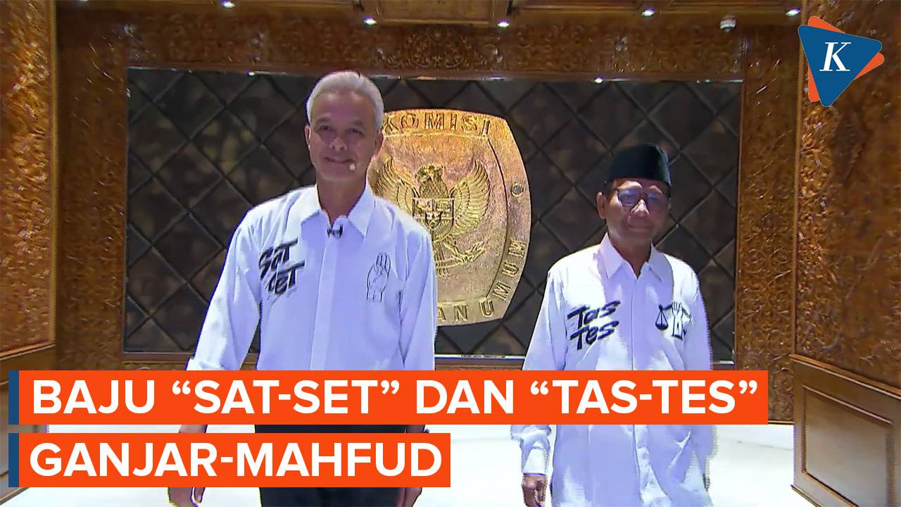 Apa Makna Tulisan Satset dan Tastes di Baju GanjarMahfud