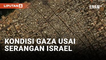 Citra Satelit Kondisi Gaza Usai Serangan Udara Israel