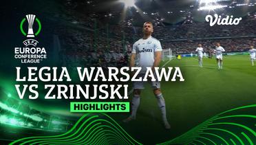 Legia Warszawa vs Zrinjski - Highlights | UEFA Europa Conference League 2023/24
