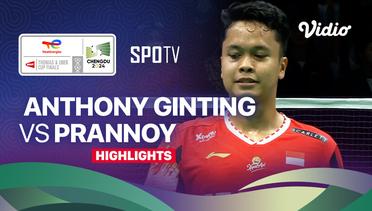Anthony Sinisuka Ginting (INA) vs Prannoy H.S (IND) - Highlights | Thomas Cup Chengdu 2024 - Men's Singles