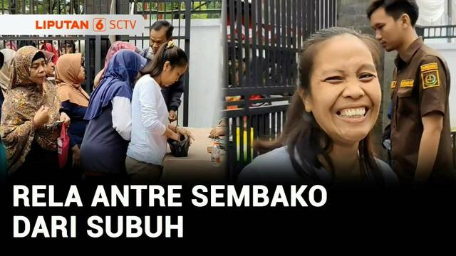 Warga di Sumedang Antre Berjam-Jam Demi Sembako Murah | Liputan 6
