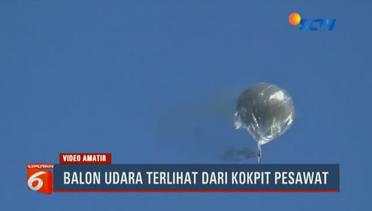 Balon Udara Terbang Dilintasan Pesawat di Langit Jawa Tengah - Liputan6 Malam
