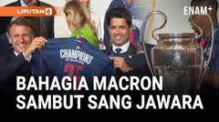 Macron Sambut PSG di Istana Elyse Usai Juara Liga Champions