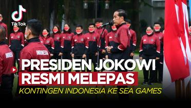TikTok Bola: Presiden Jokowi Resmi Melepas Kontingen Indonesia ke SEA Games 2021
