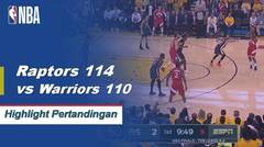 NBA | Cuplikan Pertandingan: Raptors 114 vs Warriors 110