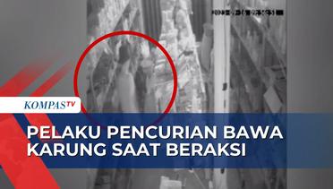 Kamera CCTV Merekam Aksi Pencurian Sebuah Toko di Madiun, Uang dan Perhiasan Emas Raib!