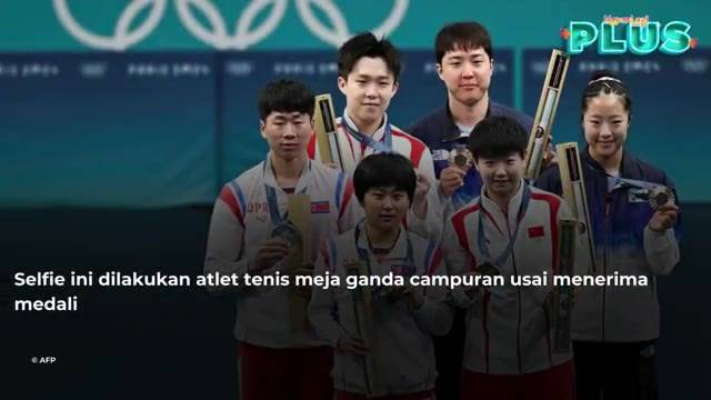 Momen Langka! Atlet Korea Selatan dan Korea Utara Selfie Bareng di Olimpiade Paris 2024