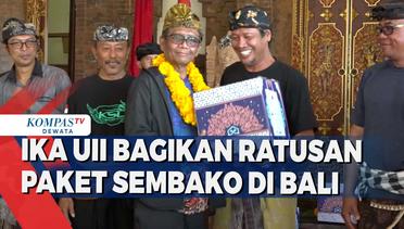 IKA UII Bagikan Ratusan Paket Sembako Di Bali
