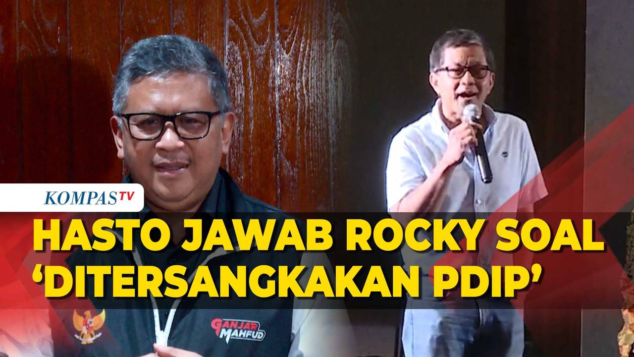 Hasto Jawab Rocky Gerung soal 'Ditersangkakan PDIP' di Kasus Penghinaan Jokowi - Kompas TV