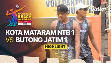 Highlights | Final - Putra (2x2): Kota Mataram NTB 1 vs Butong Jatim 1 | National Beach Volleyball League 2022