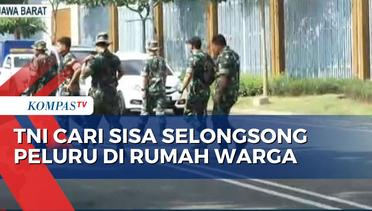 TNI Susuri Rumah Warga, Cari Selongsong Tercecer Dampak Ledakan Gudang Amunisi