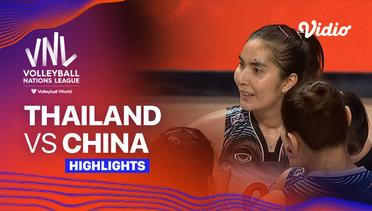 Thailand vs China - Highlights | Women's Volleyball Nations League 2024