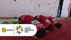 EMAAS!! Tim Sport Climbing Putri Indonesia Kalahkan China dalam Speed Relay Putri