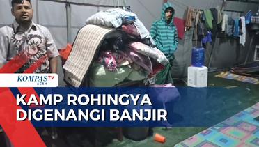 Pengungsi Rohingya Dipindahkan dari Tenda karena Digenangi Banjir