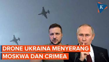 13 Drone Ukraina Dijatuhkan Rusia di Dekat Crimea dan Moskwa