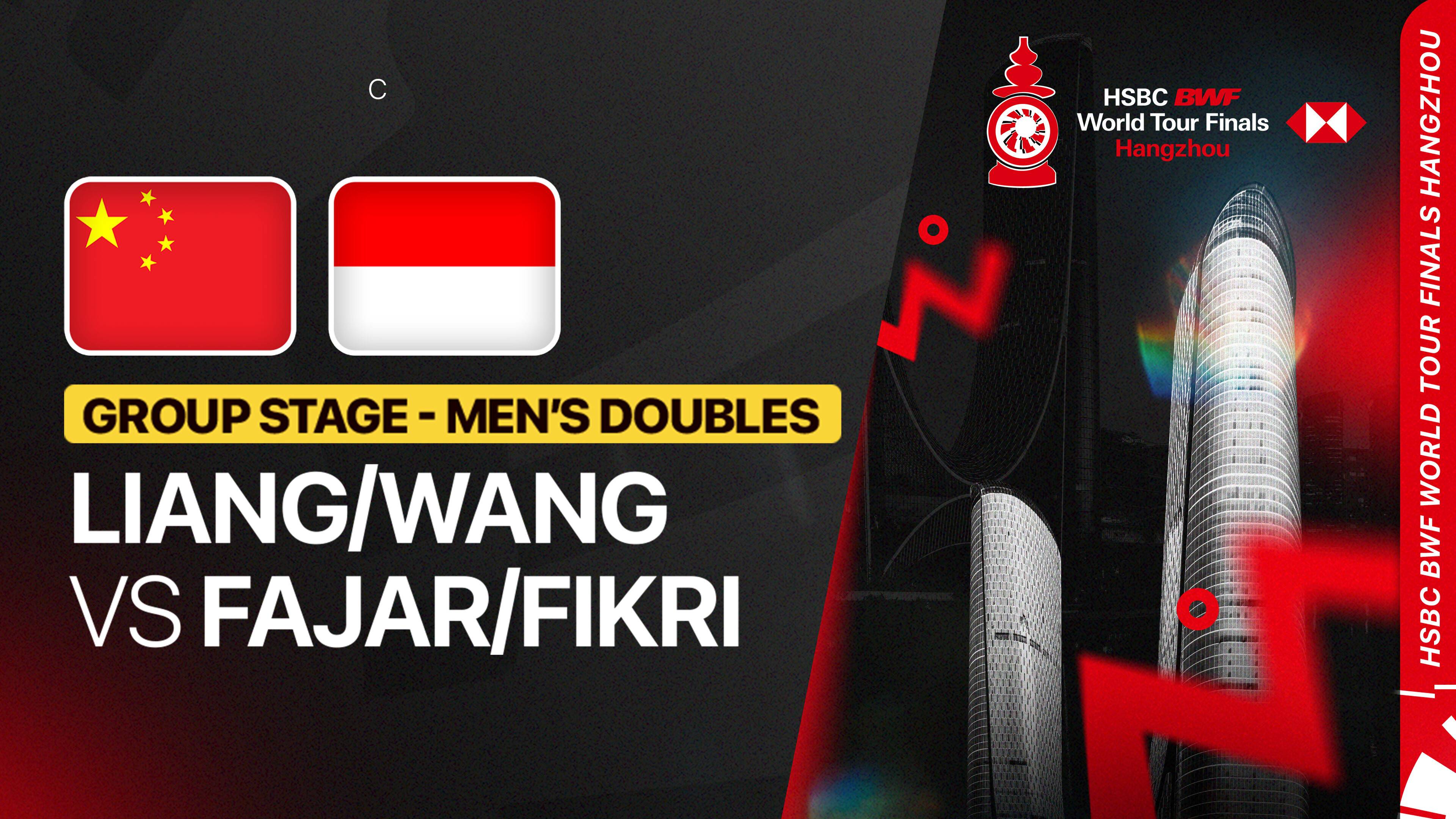 Liang Wei Keng/Wang Chang (CHN) vs Fajar Alfian/Muhammad Shohibul Fikri (INA) - Men's Doubles Group Stage | HSBC BWF World Tour Finals 2025