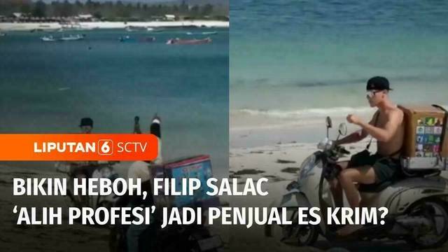 Viral! Pembalap MotoGP Filip Salac Jadi Pedagang Es Krim Keliling | Liputan 6