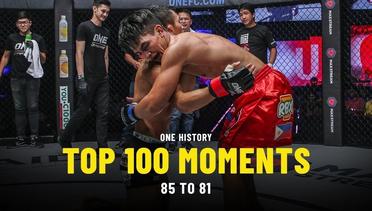 Top 100 Moments In ONE History | 85 To 81 | Ft. Danny Kingad, Rodtang & More