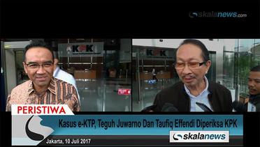 Kasus e-KTP, Teguh Juwarno Dan Taufiq Effendi Diperiksa KPK