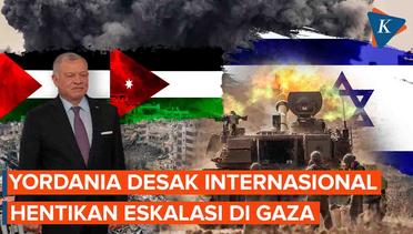 Raja Yordania Intensifkan Usaha untuk Hentikan Eskalasi di Gaza
