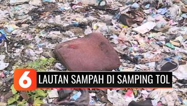 Lautan Sampah di Samping Tol JORR Kota Bekasi Tak Kunjung Dibersihkan | Liputan 6