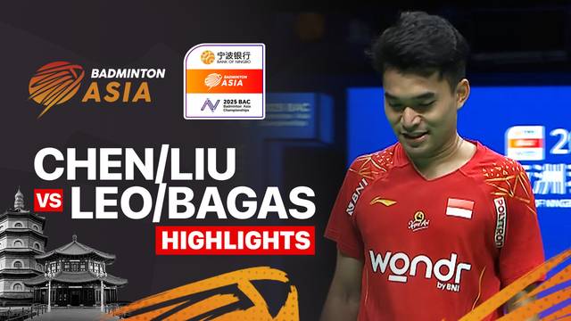 Chen Bo Yang/Liu Yi (CHN) vs Leo Rolly Carnando/Bagas Maulana (INA) - Highlights | Badminton Asia Championships 2025 - Men's Doubles