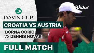 Full Match | Croatia vs Austria - Day 2 | Borna Coric vs Dennis Novak | Davis Cup 2023