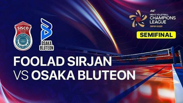 Semifinal: Foolad Sirjan Iranian vs Osaka Bluteon - Full Match | AVC Men's Volleyball Champions League