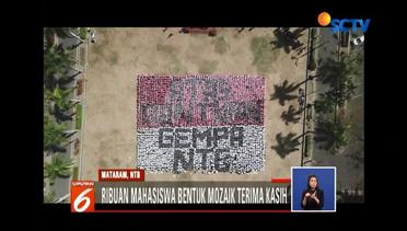 Dari Lokasi Gempa di Lombok, Ribuan Mahasiwa Ciptakan Mozaik Terima Kasih untuk Rakyat Indonesia - Liputan6 Siang