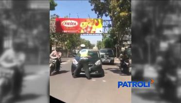 Viral Mobil Plat Jakarta Tabrak Polisi Bandung Saat Terobos Lampu Merah - Patroli