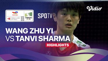 Wang Zhu Yi (CHN) vs Tanvi Sharma (IND) - Highlights | Uber Cup Chengdu 2024 - Women's Singles