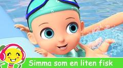 Lagu anak-anak dalam bahasa Swedia: Berenang seperti ikan kecil + 20 menit
