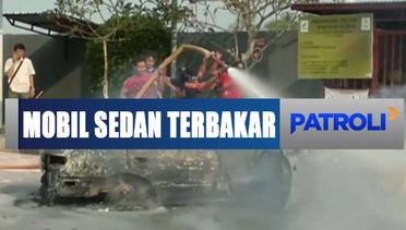 Diduga Korsleting Mesin, Mobil Sedan Terbakar di SPBU Lampung - Patroli Pagi 