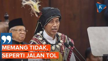 Jokowi Balas Kritik yang Sebut "International Trust" Tak Bisa Dimakan
