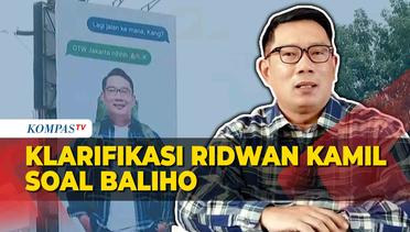 Akhirnya Ridwan Kamil Klarifikasike Sahronisoal Baliho OTW Jakarta
