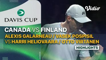 Canada (Alexis Galarneau/Vasek Pospisil) vs Finland (Harri Heliovaara/Otto Virtanen) - Highlights | Davis Cup 2023