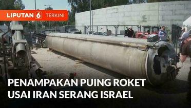 Konflik Iran-Israel Pecah, Puing Roket Iran ditemukan di Israel | Liputan 6