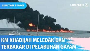 Kapal Angkut Sembako dan BBM Meledak, 3 ABK Dilarikan ke Puskesmas | Liputan 6