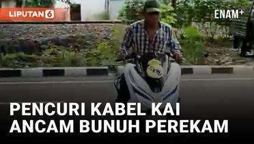 Viral! Video Dugaan Pencurian Kabel KAI di Surabaya