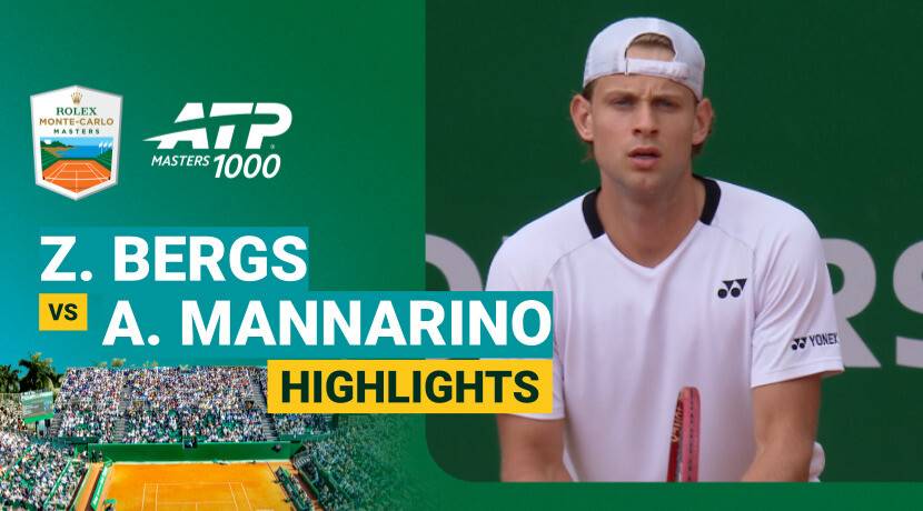 Zizou Bergs vs Adrian Mannarino - Round 1 (Court EA de Massy) | ATP 1000: Rolex Monte-Carlo Masters 2026