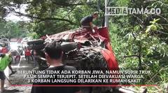Rem Blong, Truk Trailer Hantam Dump Truk di Boyolali